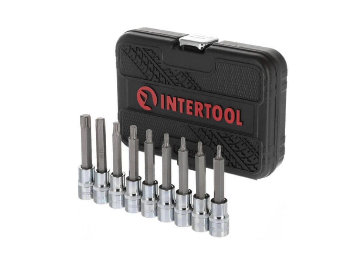 Набір біт TORX 1/2" T20-T60, 100 мм, S2, STORM INTERTOOL ET-8401 