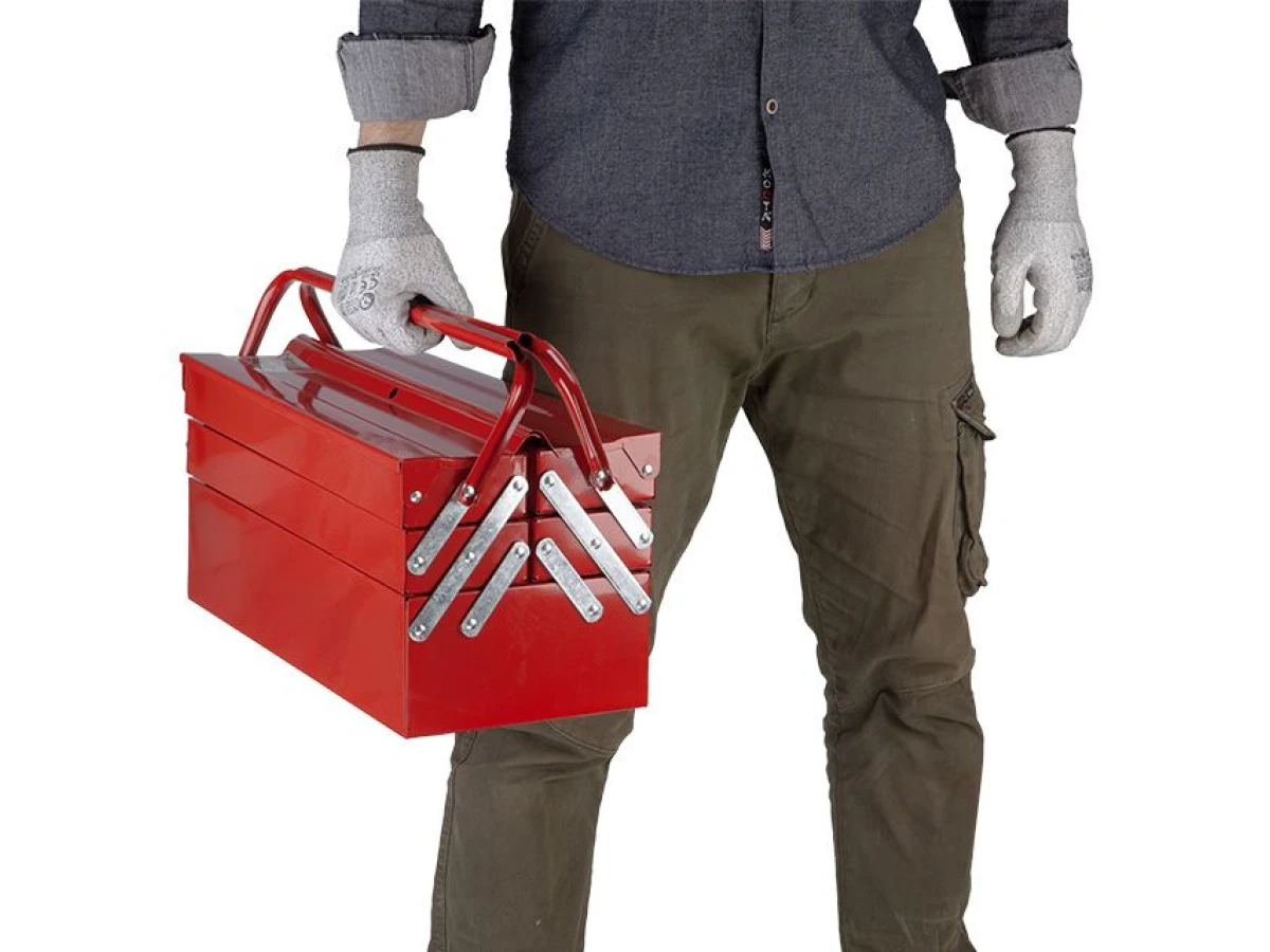 Ящик для інструментів металевий 450 мм, 5 секцій INTERTOOL HT-5045 