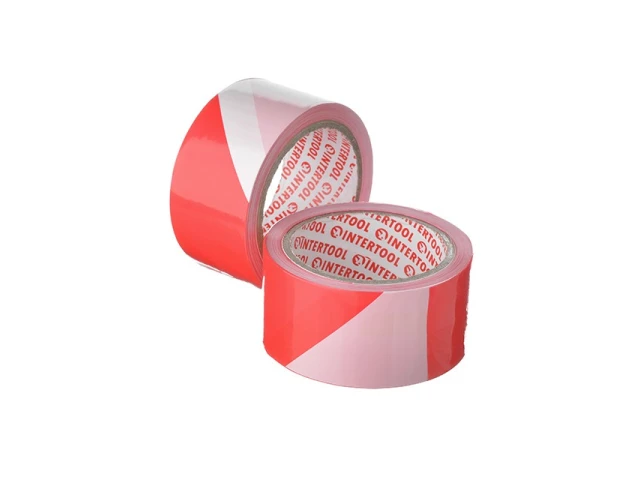 Стрічка сигнальна 50 мм * 100 м INTERTOOL KT-0942 