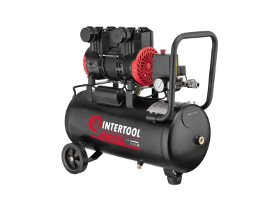 Компресор 100 л, 3х1.5 кВт, 220 В, 8aтм, 750 л/хвил, 2800 об/хв, безмасляний, 6 циліндрів INTERTOOL PT-0041