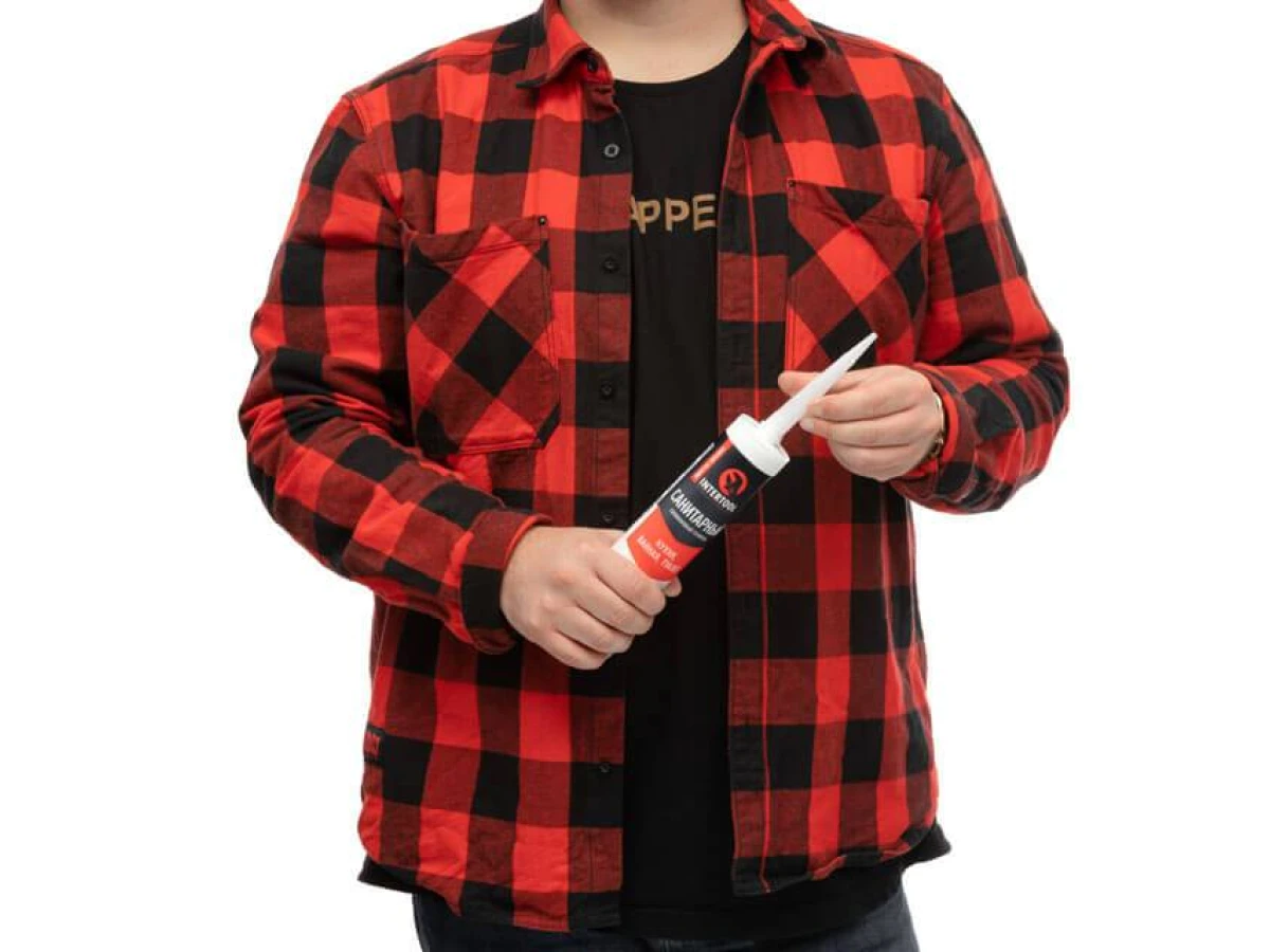 Герметик силиконовый санитарный, белый, 300 мл / 320 г INTERTOOL FS-3031 