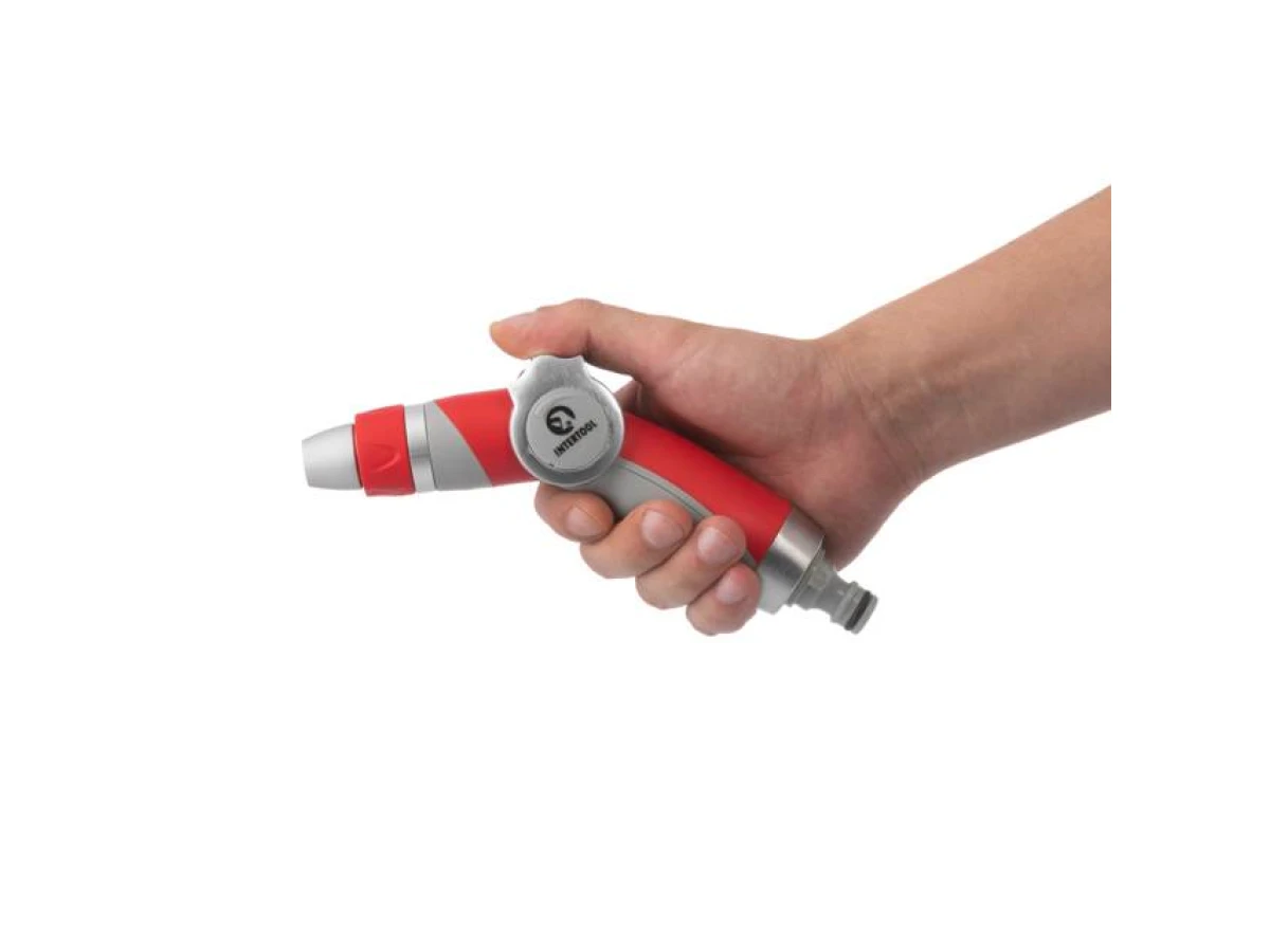 Пистолет-распылитель для полива с плавной регулировкой потока воды. LUXURY INTERTOOL GE-0018 