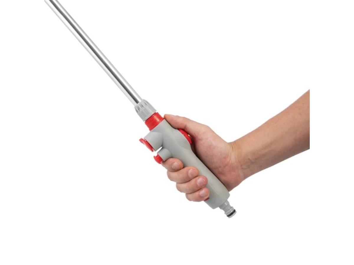 Пістолет-розпилювач для поливу на штанзі 90 см 9-функціональний (центральний, туман, душ, повний, кутовий, злива, плаский, струмінь, коло) ABS, PP,TPR INTERTOOL GE-0041 