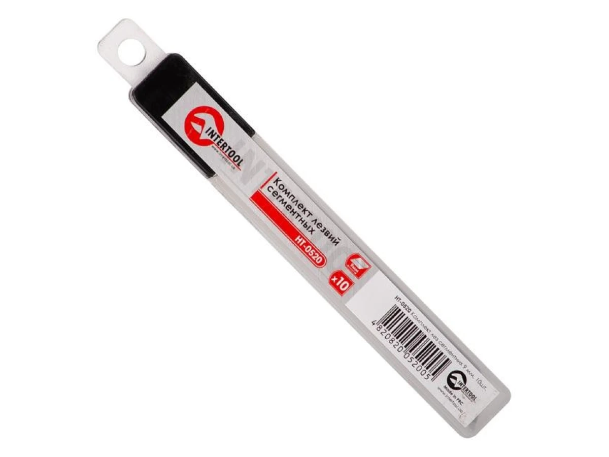 Комплект лез сегментних 9 мм, 10 шт INTERTOOL HT-0520 