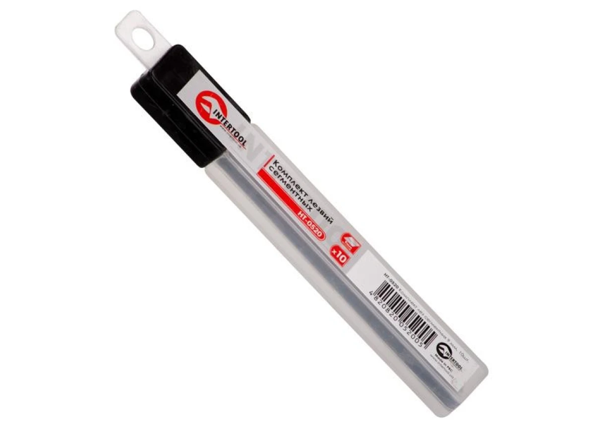 Комплект лез сегментних 9 мм, 10 шт INTERTOOL HT-0520 