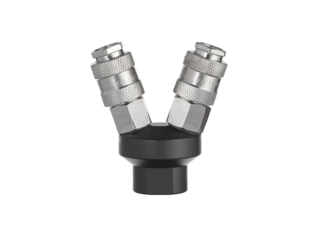 Розгалужувач повітря 1/4 "на 2 виходи, V-подібний, зі швидкороз'ємними з'єднаннями, 10 bar INTERTOOL PT-1852 