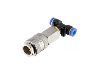 Трійник на шланг 6мм шланг та швидкороз'ємне з'єднання до набору для продувки кабіни вантажних авто INTERTOOL PT-1866