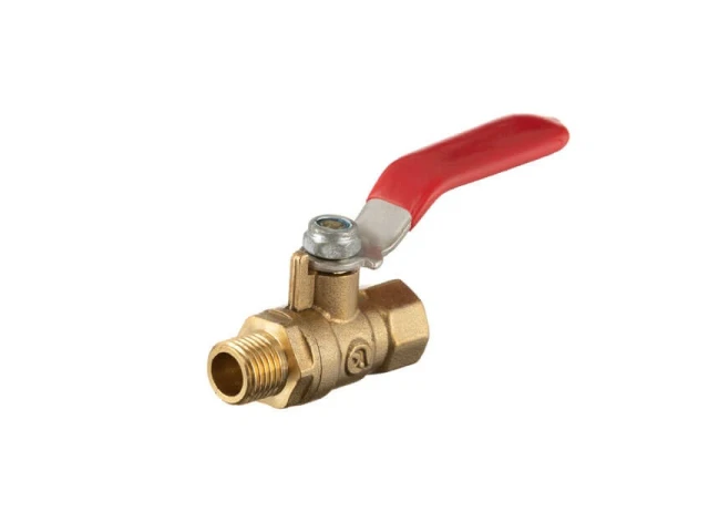 Кран шаровий повітряний, латунь, внутрішня різьба 1/4 "- зовнішня різьба 1/4", STORM INTERTOOL PT-1883 