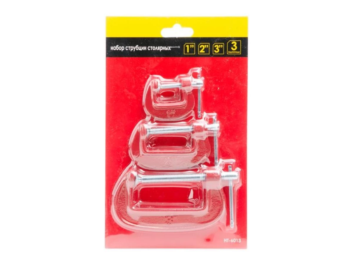 Набір струбцин столярних 3шт.1"; 2"; 3" HT-6013 
