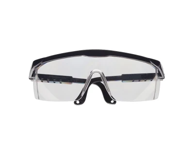 Очки защитные прозрачные, материал линз поликарбонат, регулируемые нейлоновые заушники, защита от удара, оптический класс 1 INTERTOOL SP-0080