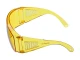 Очки защитные желтые, материал линз поликарбонат, материал дужек поликарбонат,защита от удара,оптический класс 1 INTERTOOL SP-0082 