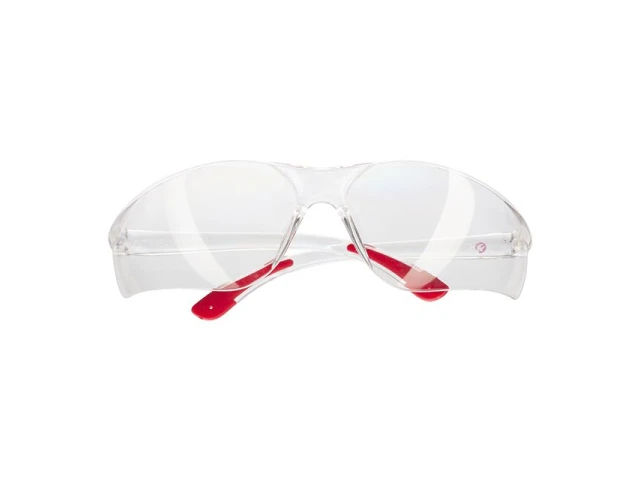 Очки защитные прозрачные, материал линз поликарбонат, материал заушников поликарбонат, защита от удара INTERTOOL SP-0087 