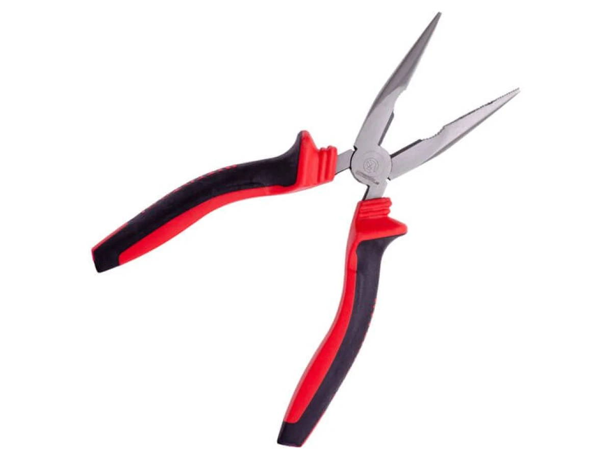 Довгогубці прямі 180 мм, 40CrV, фосфатовані, поліровані INTERTOOL NT-0138 