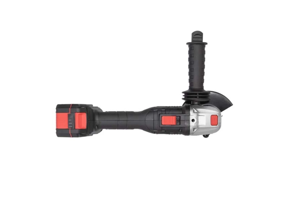 Шліфмашина кутова акумуляторна з безщітковим двигуном 20 В, 125 мм, 10000 об/хв., Li-Ion, 4.0 Аг, ЗП 4 А, кейс INTERTOOL WT-0366 