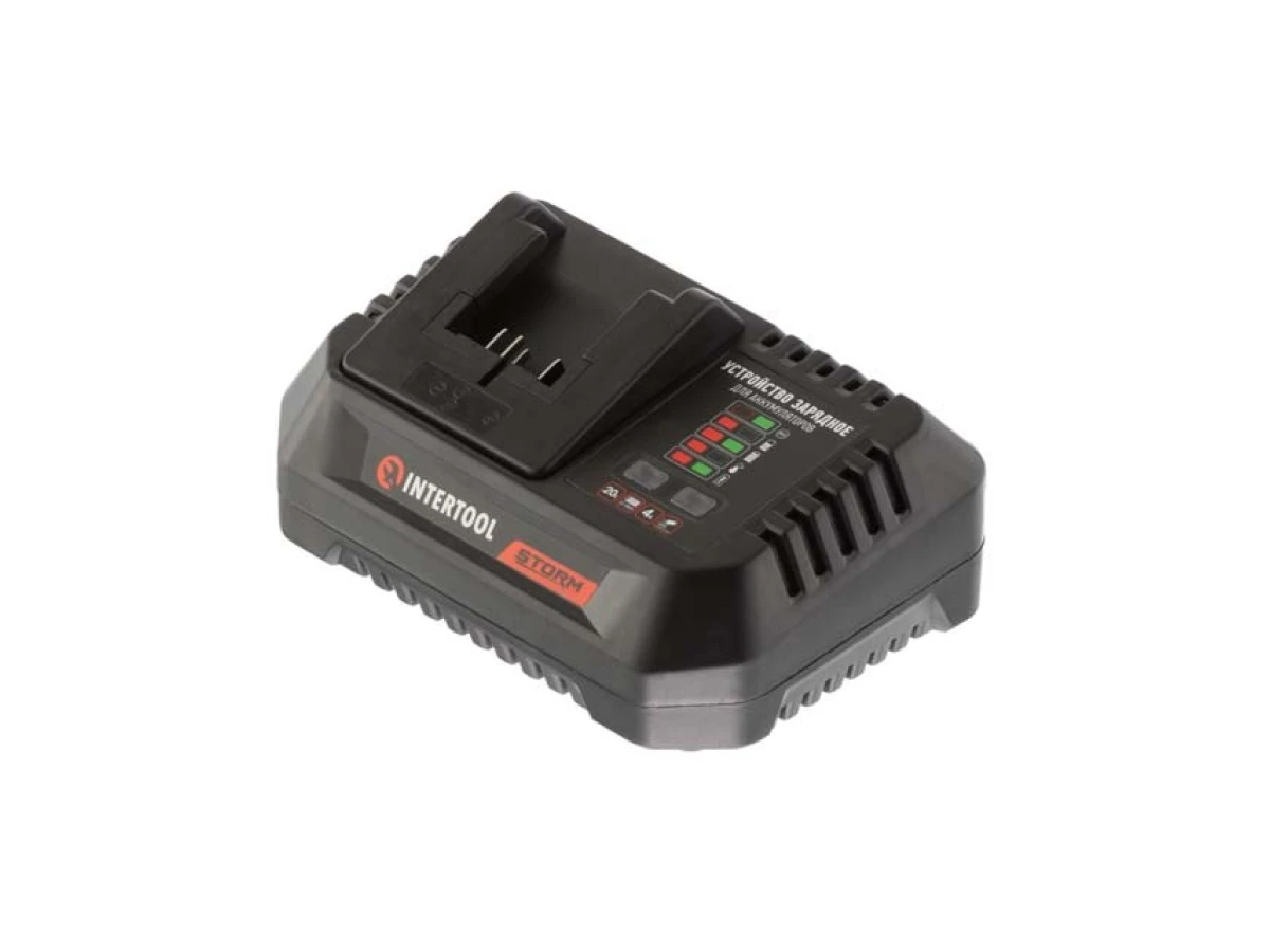 Шліфмашина кутова акумуляторна з безщітковим двигуном 20 В, 125 мм, 10000 об/хв., Li-Ion, 4.0 Аг, ЗП 4 А, кейс INTERTOOL WT-0366 
