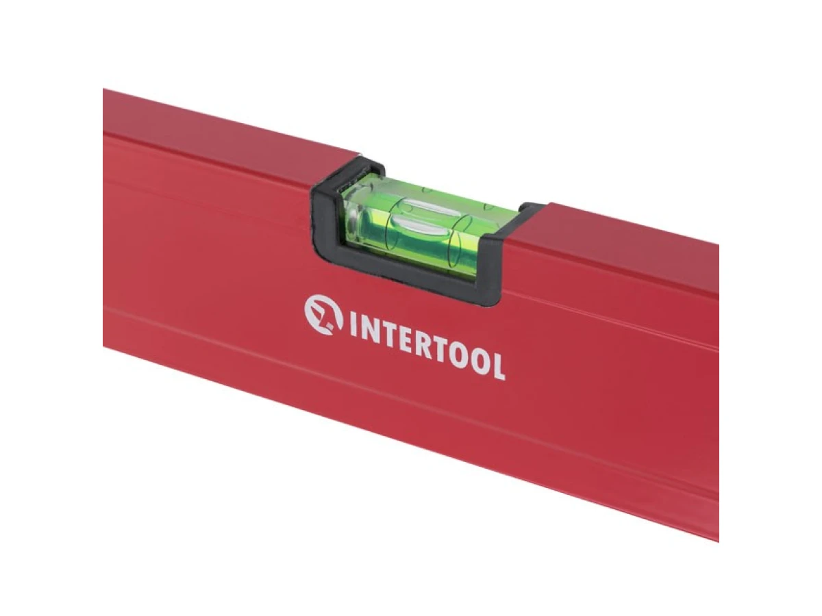 Уровень строительный 400мм 3 глазка, сечение 22*59 мм "Проф" INTERTOOL MT-1131 