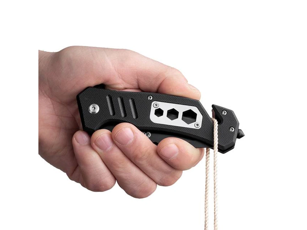 Ніж складаний 83 мм з лезом для розрізання ременів INTERTOOL HT-0599 