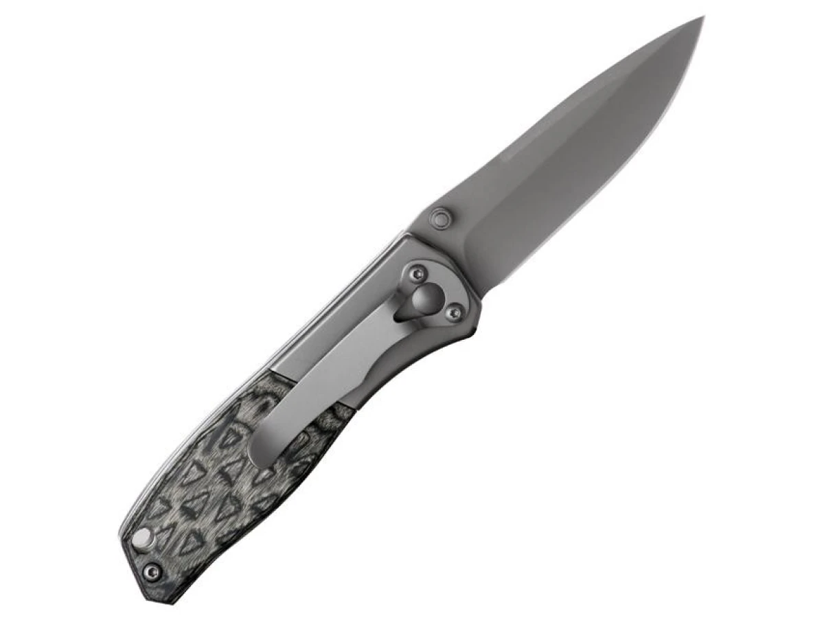 Ніж складаний 165 мм, ручка з дерев'яними вставками INTERTOOL HT-0590 