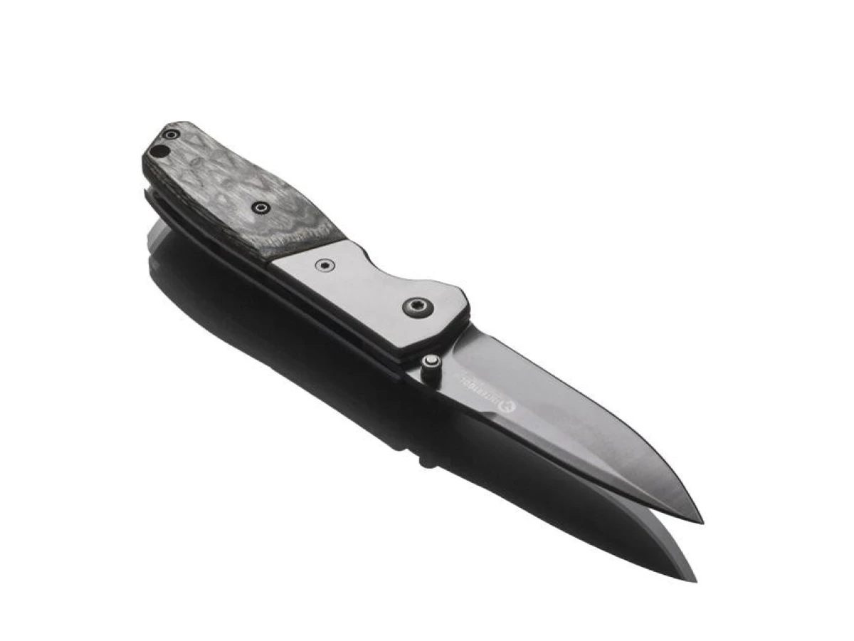 Ніж складаний 165 мм, ручка з дерев'яними вставками INTERTOOL HT-0590 