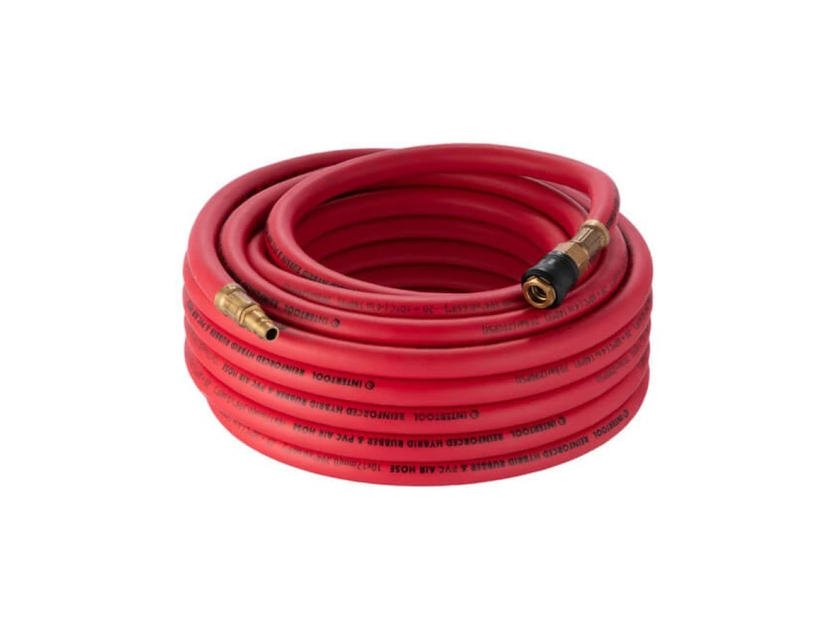 Шланг гібридний професійний, 20 атм, 10*17 мм, 15 м, з латунними швидкороз'ємними з'єднаннями, STORM INTERTOOL PT-1785 