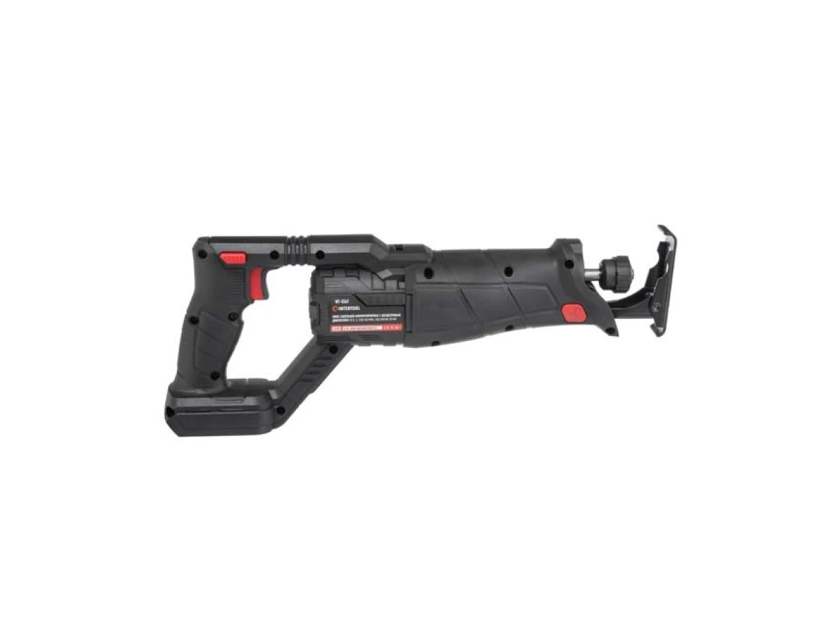 Пила шабельна акумуляторна з безщітковим двигуном 20 В, 0-2500 об/хв., хід пилки 28 мм, без ЗП та АКБ INTERTOOL WT-0367 