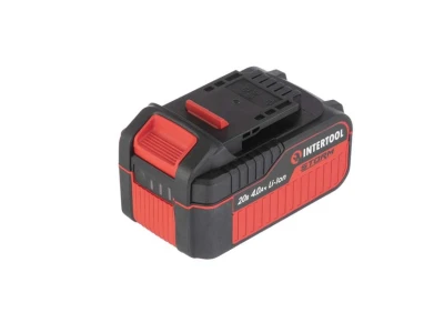 Акумулятор 20 В, Li-ion, 4.0 Аг, індикатор рівня заряду INTERTOOL WT-0341