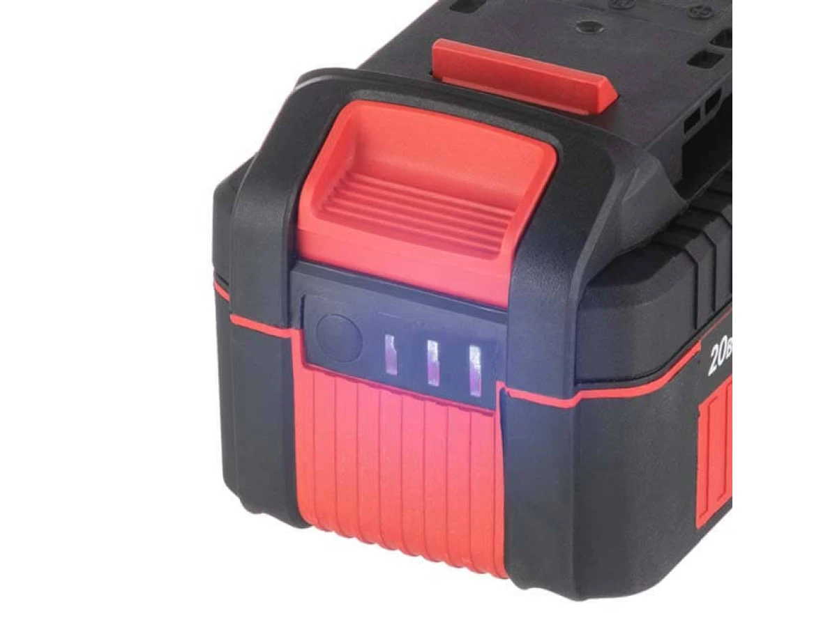 Акумулятор 20 В, Li-ion, 4.0 Аг, індикатор рівня заряду INTERTOOL WT-0341 