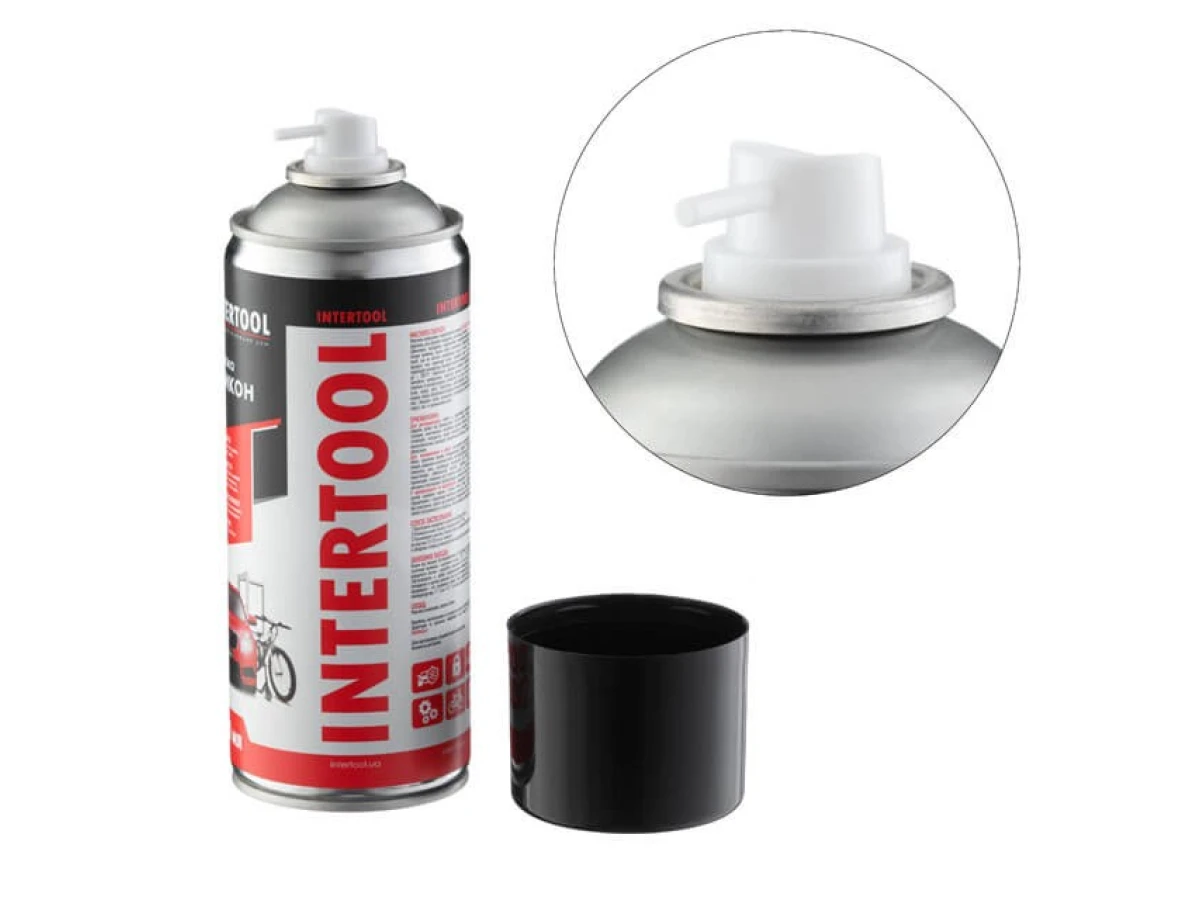 Cмазка "Силикон", аэрозоль 400 мл INTERTOOL FS-6040 
