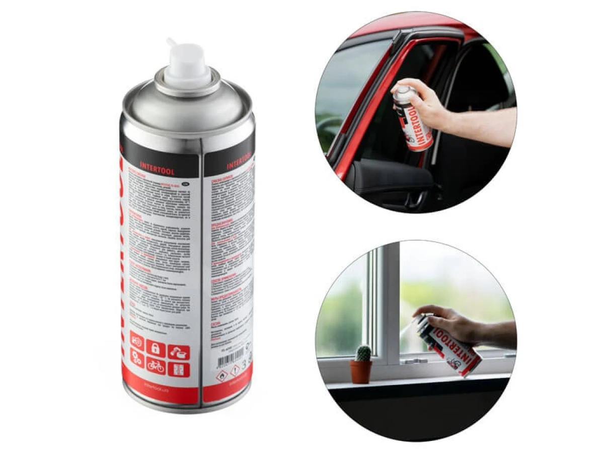 Cмазка "Силикон", аэрозоль 400 мл INTERTOOL FS-6040 