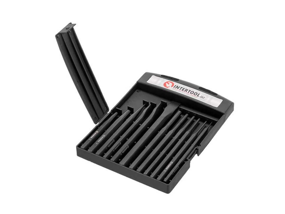 Набір зубил, кернерів та виколоток 12 од. INTERTOOL HT-0289 