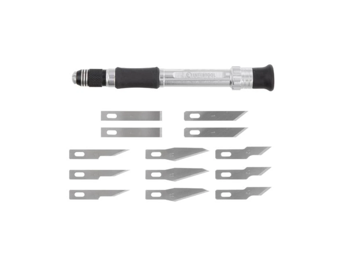 Набір скальпелів з тримачем 14 шт INTERTOOL HT-0524 