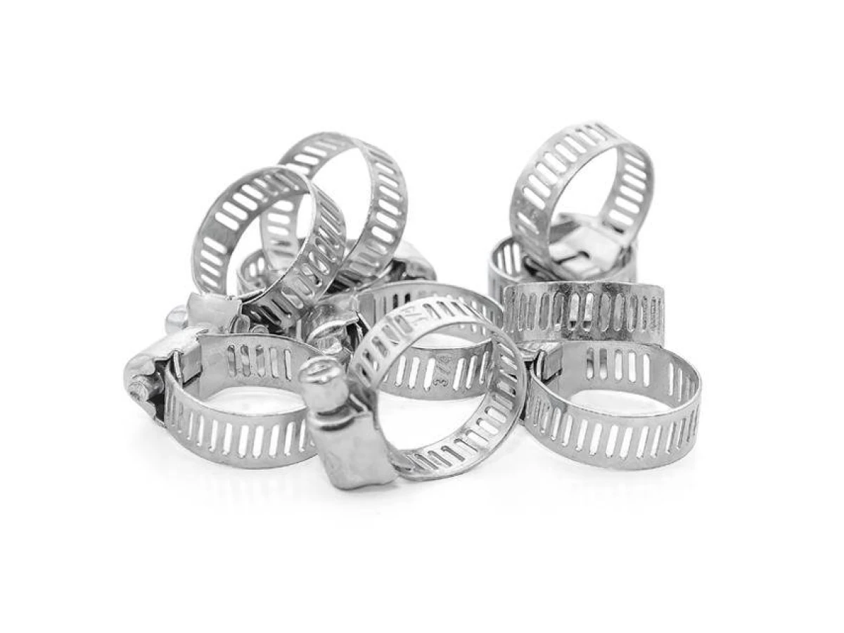 Хомут сталевий оцинкований 8 мм, D - 11-20 мм INTERTOOL TC-0011 