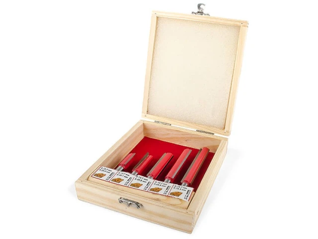 Набір фрез пазових прямих, 5 шт INTERTOOL HT-0075 