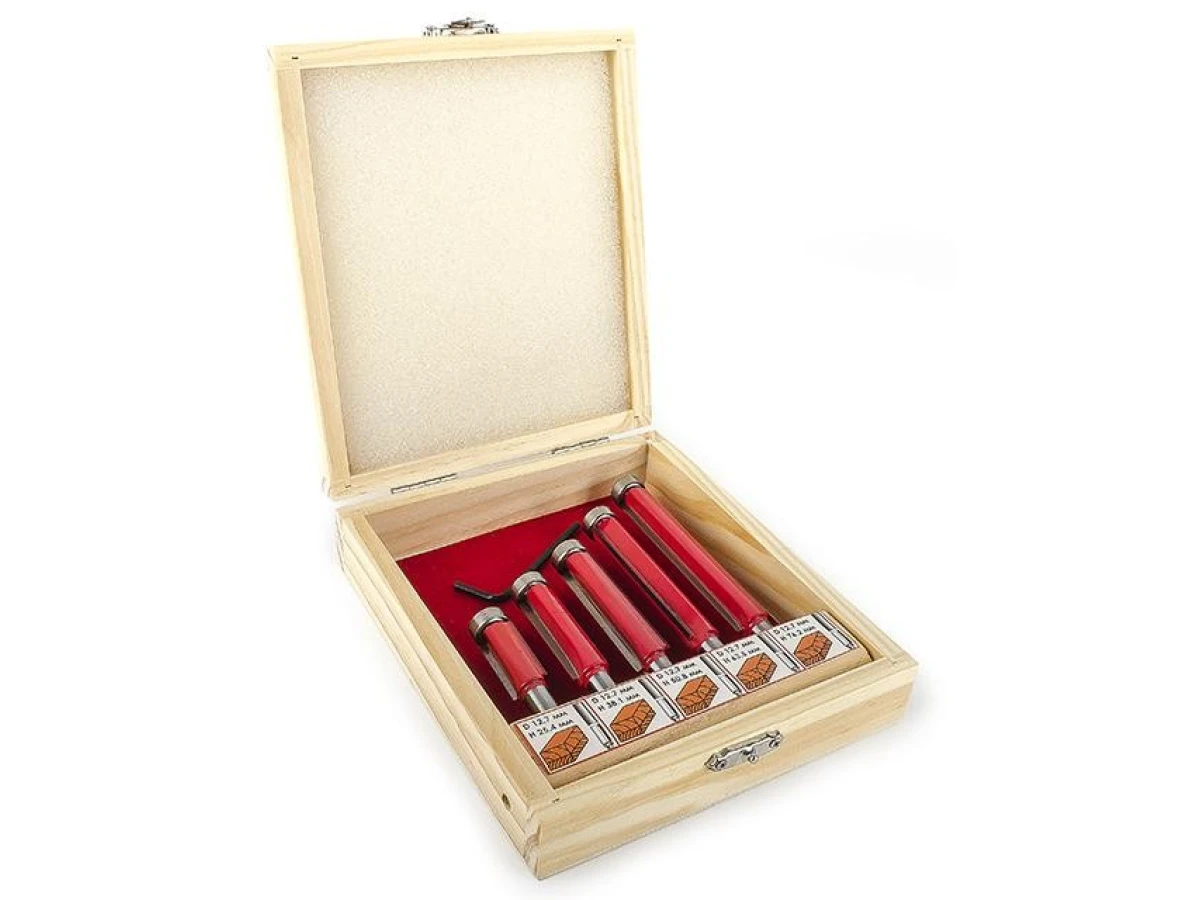 Набір фрез кромкових прямих, 5 шт INTERTOOL HT-0076 