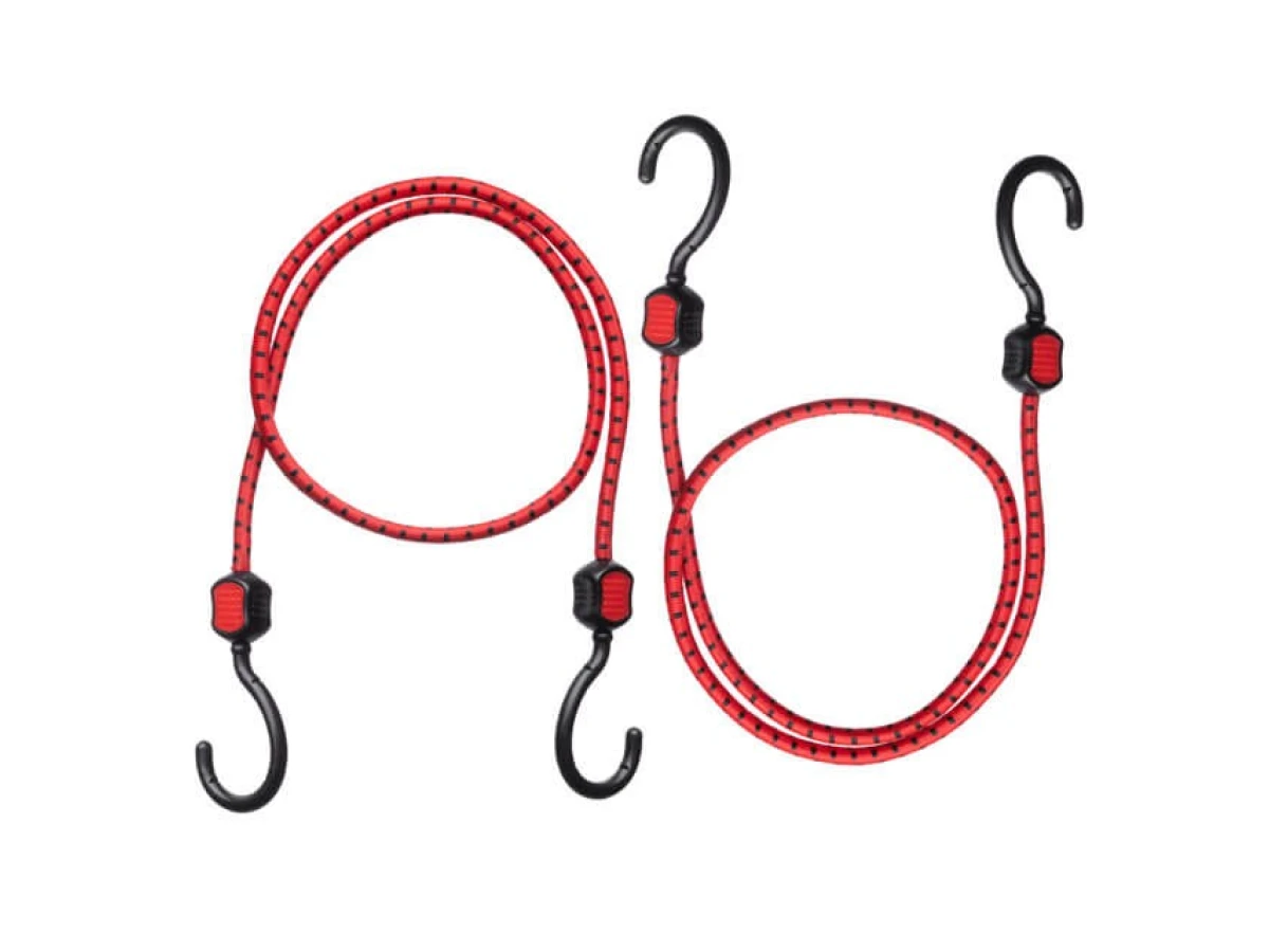 Резинки багажні, прогумовані гаки, 2 шт, 1000 мм INTERTOOL AT-0033 