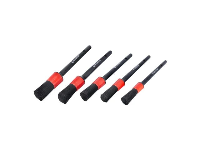 Набір пензлів 5 од. для детейлінгу, хімчистки INTERTOOL AT-0100 