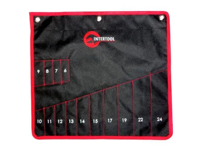 Чехол для гаечных ключей 14 карманов 430x430 мм INTERTOOL BX-9009