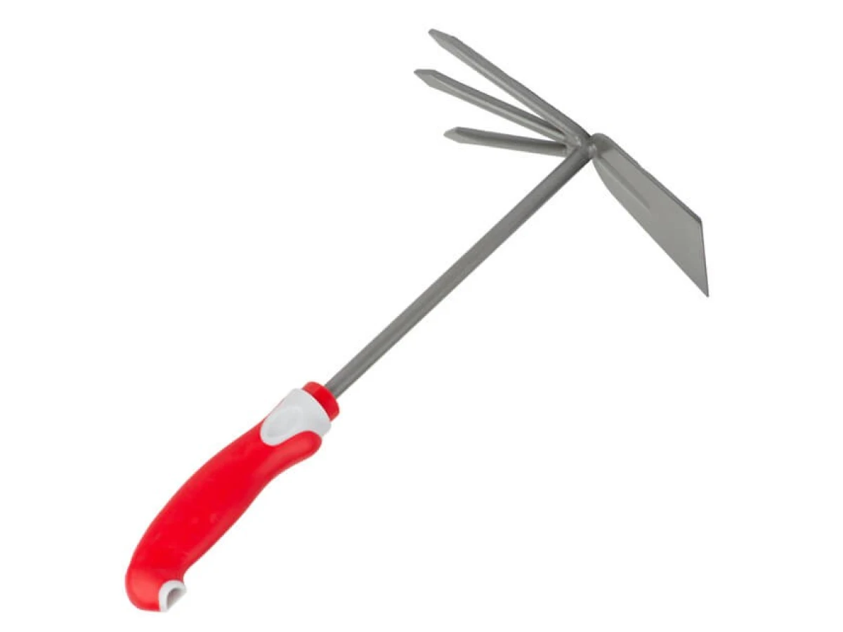 Сапа з мотикою садова 250 мм * 150 мм з комбінованою рукояткою INTERTOOL FT-0033 