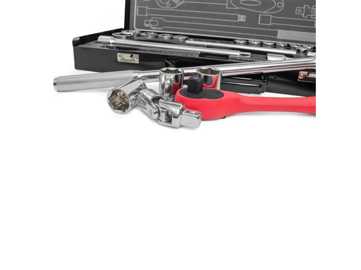 Набір інструментів професійний 1/2", 25 од. (гол. 10-32 мм) INTERTOOL ET-6025 