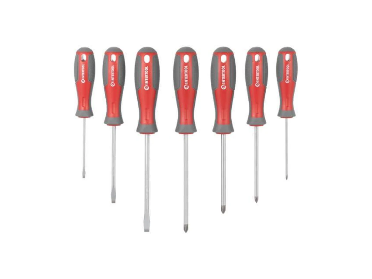 Набір викруток з комплектом насадок і головок 63 од. INTERTOOL VT-3363 