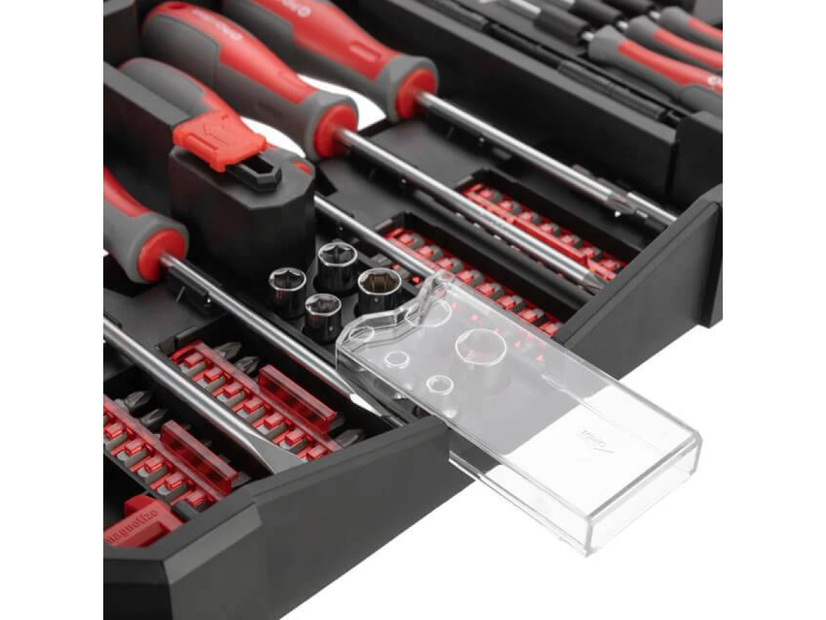 Набір викруток з комплектом насадок і головок 63 од. INTERTOOL VT-3363 