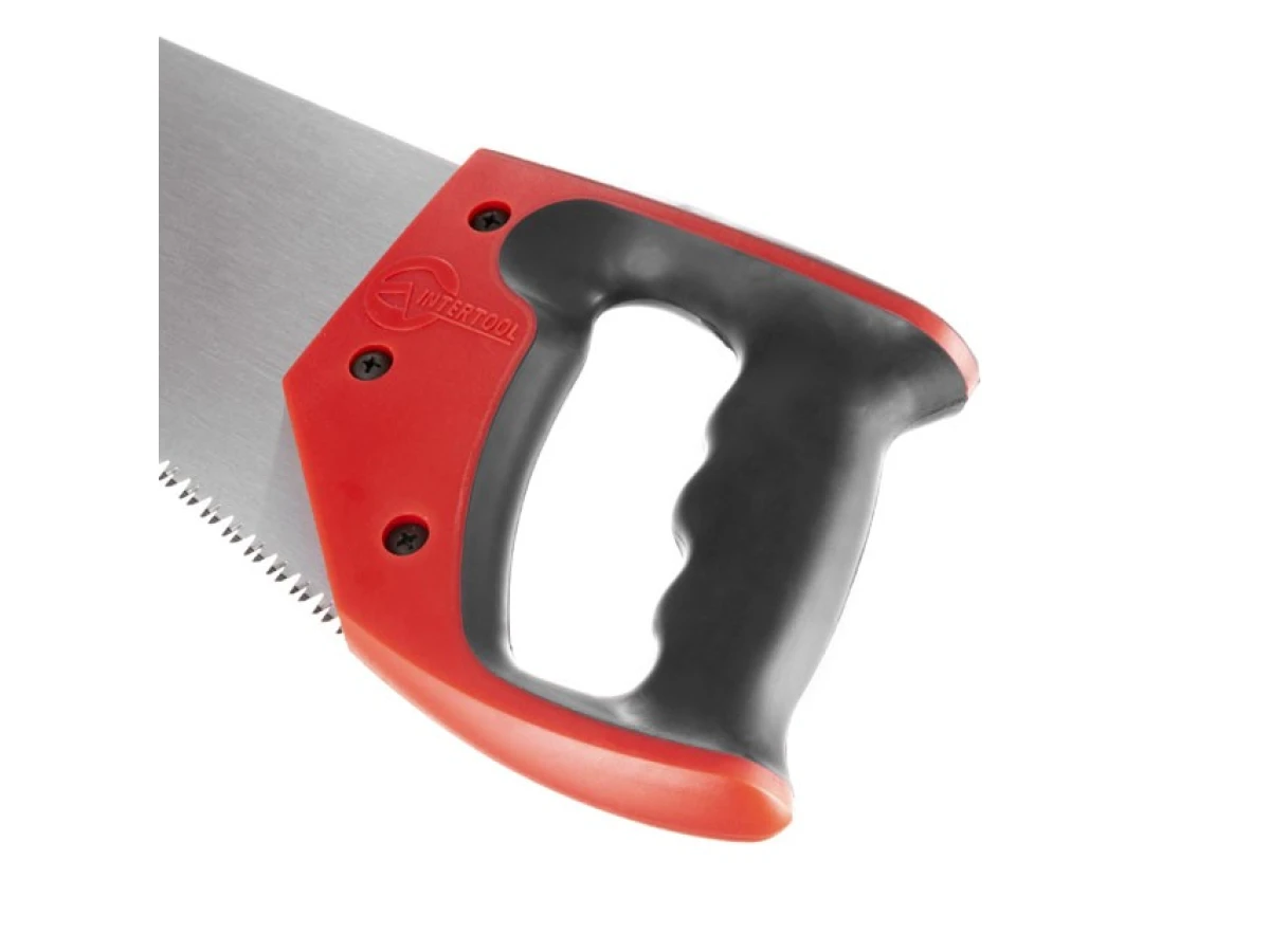 Ножівка по деревині 500 мм, з гартованим зубом, потрійне заточування, 7 зуб/дюйм INTERTOOL HT-3106 