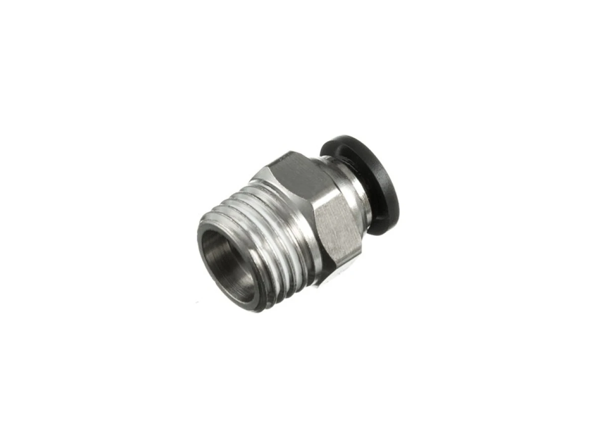 З'єднання цангове для поліуретанових та ін. шлангів 6 мм, 1/4“ зовн. різьба INTERTOOL PT-2301 