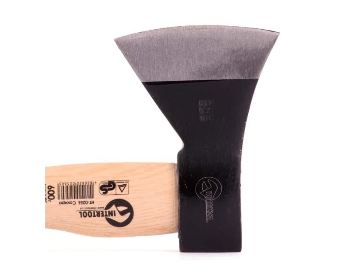 Сокира 600 г, ручка пекан INTERTOOL HT-0256 