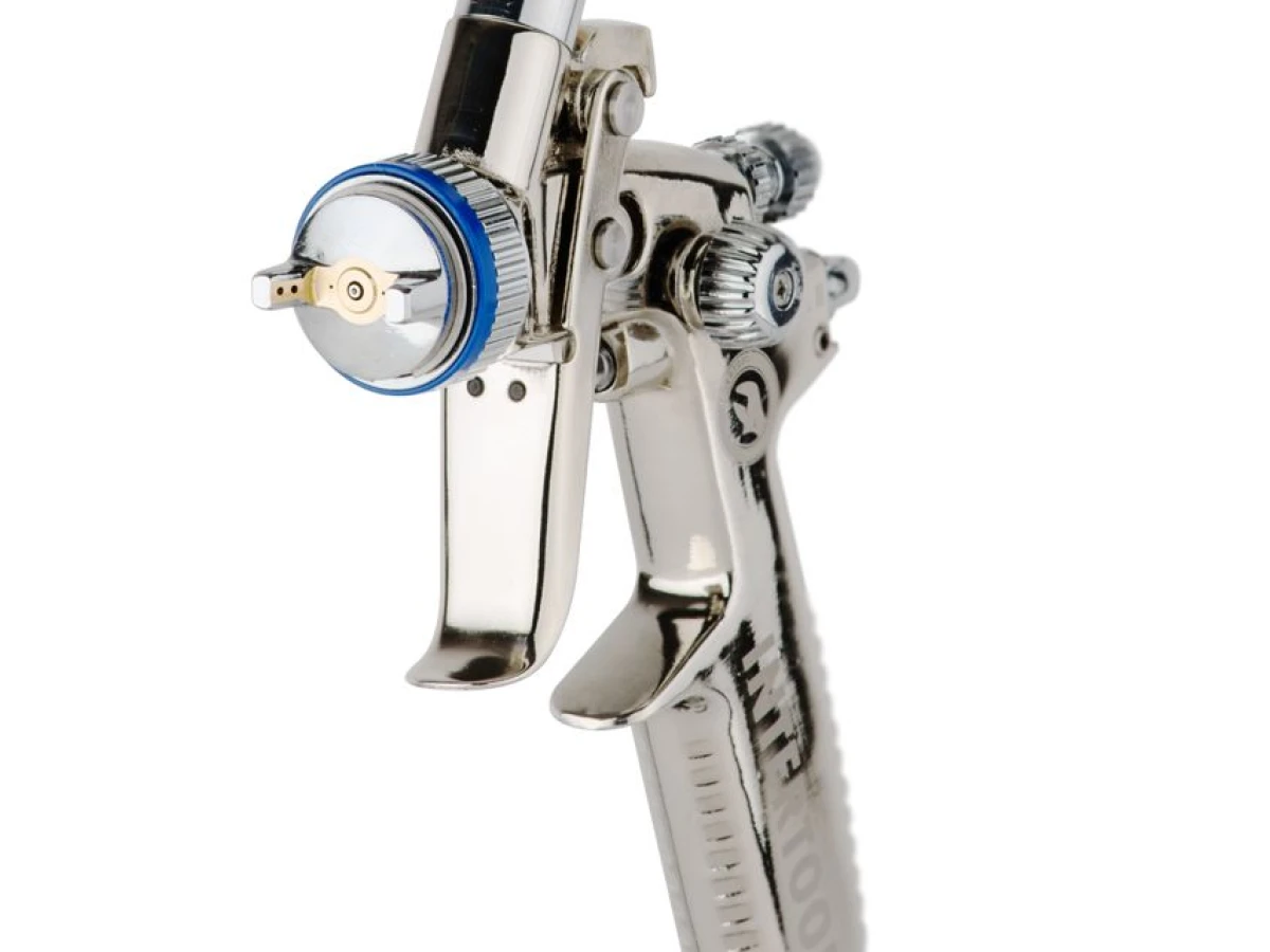 Фарбопульт пневматичний HVLP II MINI професійний, форсунка 0.8 мм, верхній пластиковий бачок 250 мл, 2-2.5 бар INTERTOOL PT-0128 