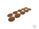 Самоклейка мягкая для ножек бежевая д=45мм 