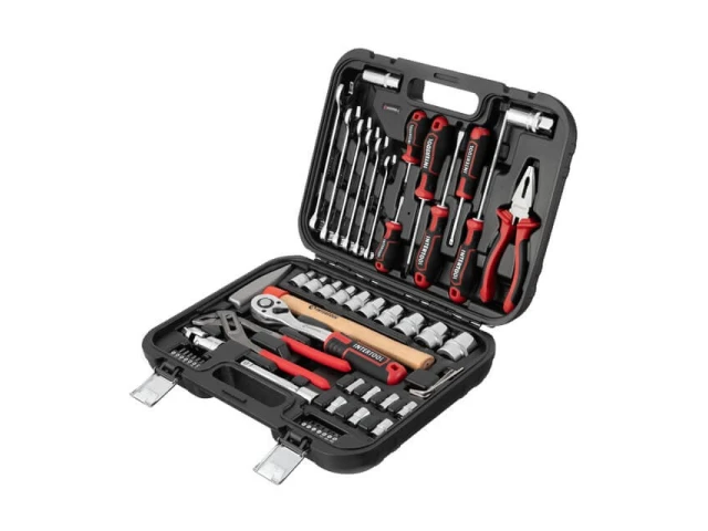Набір інструментів 1/2" & 1/4", 56 од., Cr-V STORM INTERTOOL ET-8056 
