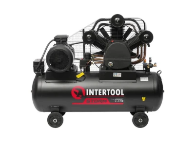 Компресор 300 л, 15 кВт, 380 В, 10 aтм, 2000 л/хв., 3 циліндри INTERTOOL PT-0052