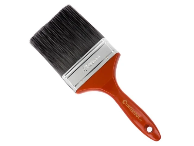 Пензель флейцевий з штучним ворсом 4” INTERTOOL KT-1502 