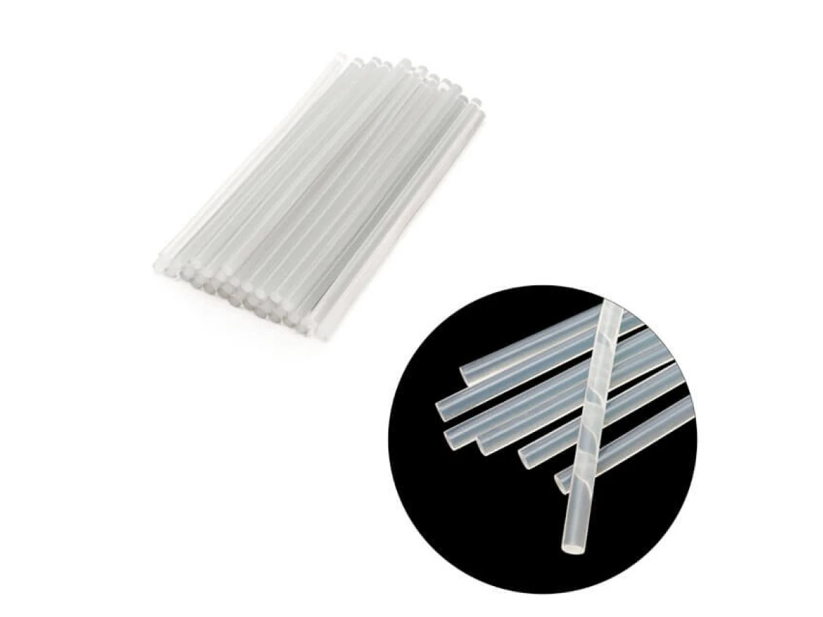 Комплект стрижнів клейових прозорих 11,2 мм * 300 мм, уп. 1 кг INTERTOOL RT-1025 